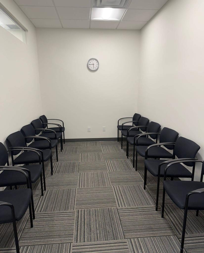 Espace d’attente du centre d’évaluation